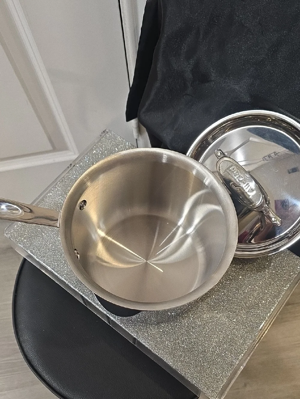 All-Clad D3 Stainless Steel 2QT Saucepan w/Lid